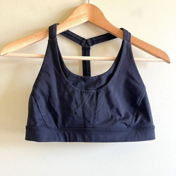 Lululemon Sports Bra Size‎ 6 Black Athletic Yoga Running Hiking - Picture 1 of 4